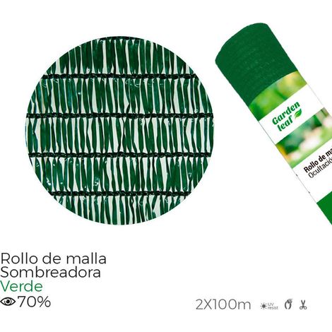 Rouleau de maille d'ombrage vert 70% 2x100m EDM (1/3)