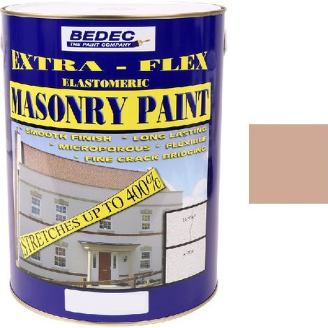 Bedec Extra Flex Masonry Paint - Suffolk Pink - 5 Litre