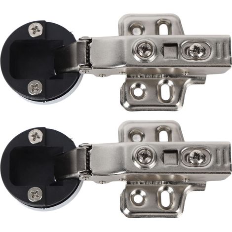 Charnière de Porte de Douche, Fabrication Exquise en Acier Inoxydable 35 Tasses Charnière de Porte de Douche en Verre pour Hôtel (Bras droitFull Overlay 18mm).