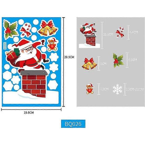 láminas de adhesivos navideños para ventanas con diseño de copos de nieve. Pegatinas estáticas para ventanas, ideales para decoraciones navideñas y fiestas de Acción de Gracias.