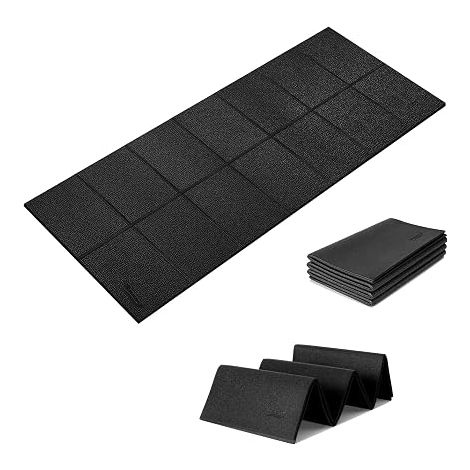 Tapis Epais Pliable Tapis Antidérapant Tapis Musculation Yoga Mat Noir Homme Femme (1/5)