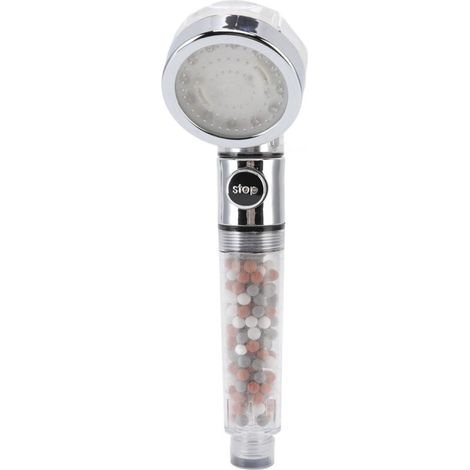 G1/2 LED Shower Head with 3 Changing Colors, High Pressure, and Filter, Water-Saving Handheld Shower Head for Dry Skin and Hair