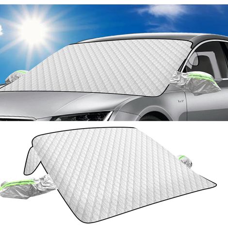 TolleTour Copri parabrezza magnetico per auto Copri parabrezza universale Protezione parabrezza Anti sole, UV, gelo 145 x 113 cm (1/4)
