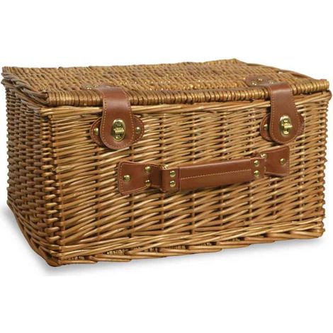 Naturweidenkorb mit Henkel, cm 43 x 32 x 24 h (1/5)