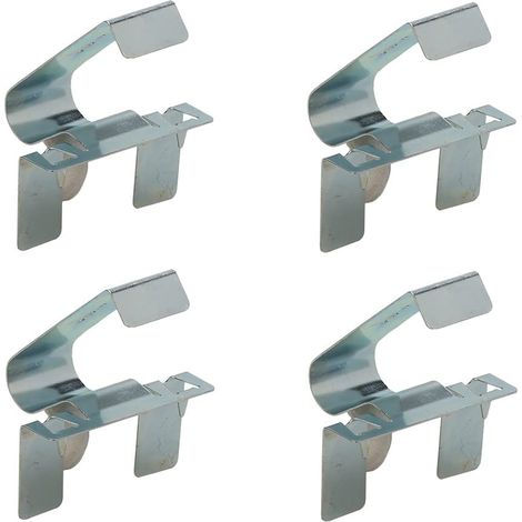 cyclingcolors 4x gancio molla fissaggio piedino cucina acciaio zoccolo morsetto plinto clip gambe mobile (1/2)