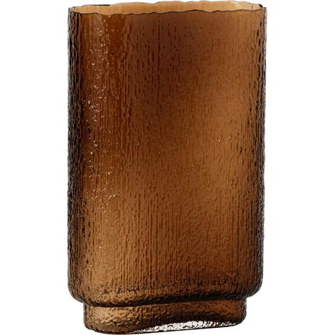 Vase Design en Verre "Kyoto" 31cm Marron (1/2)