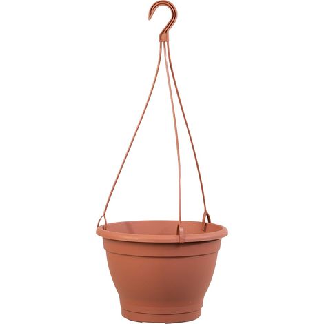 1 Pot De Fleurs Suspendu, Plastique, Résistant Au Gel, Terracotta, Pour Jardin Et Balcon (1/5)