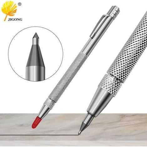 Aiguille de marquage diamantée, stylo de marquage en acier tungstène, marqueur magnétique puissant pour verre, couteau de marquage pour carrelage céramique, aiguille de marquage, stylo de gravure magn (1/5)