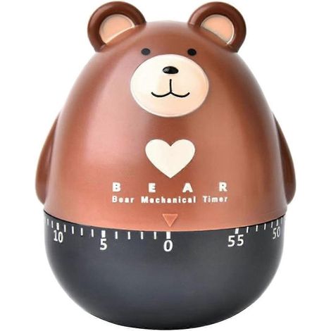 Küchentimer, Eieruhr, Countdown, mechanischer Tier-Familientimer, 55 Minuten, zum Kochen, Sport (1/5)