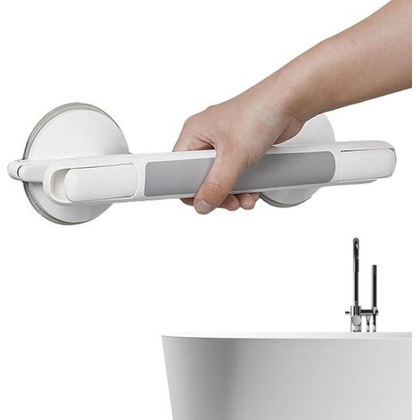 Barre d'appui pour douche, poignée à ventouse en ABS, poignée de soutien pour baignoire, barre de douche antidérapante (1/5)