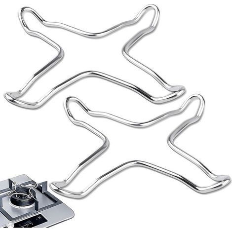2 Pièces RéDucteur Universel de CuisinièRe à Gaz, Support pour Cuisinière en Acier Inoxydable 10 cm Réducteurs de Gaz pour Cafetière (1/4)