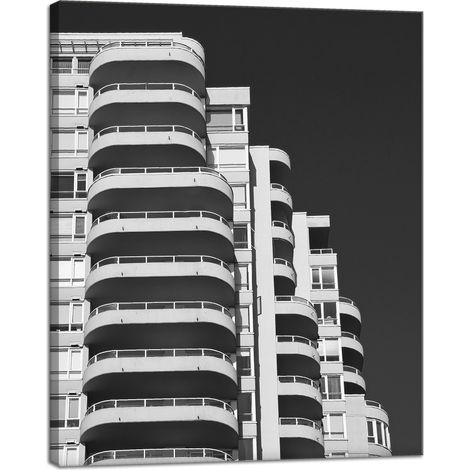 Leinwanddruck Architektur Gebäude Balkon 40x50