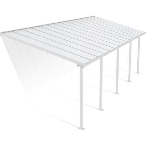 Palram - Canopia Aluminium Terrassenüberdachung Olympia Weiß 295x860x305 cm (1/5)