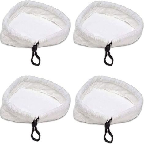 SABIR 4 Pièces Chiffons de Rechange Balai Vapeur, Chiffons en Microfibre Pads, lingettes de Sol en Microfibre Triangulaire Chiffons, pour Vadrouille à Vapeur, Nettoyage Domestique, Universel (1/4)