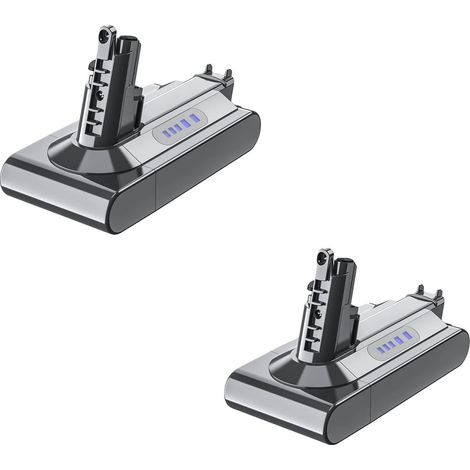 Batería de repuesto, capacidad de 6000 mAh, compatible con modelos de aspiradoras de alta gama, 2 baterías, 21,6 V (1/2)