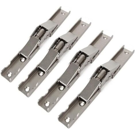 Juego de 4 bisagras plegables de 90 grados para puertas/estantes de mesas y muebles. (1/4)