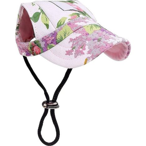 Casquette de protection solaire pour chiens, large bord, ajustable, multicolore, taille L (1/4)