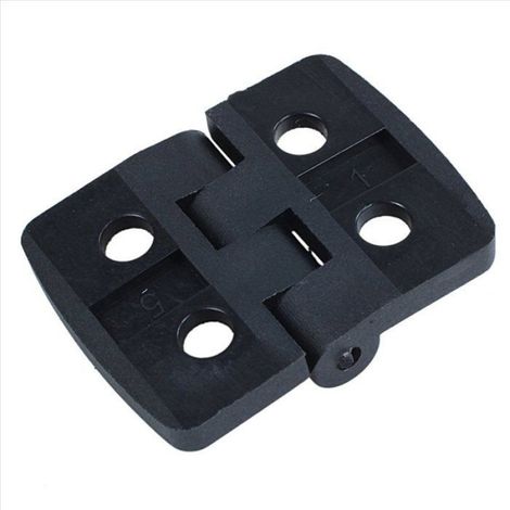50Pcs Charnières de Porte en Plastique Noir Renforcé 40mm x 30mm (1/5)