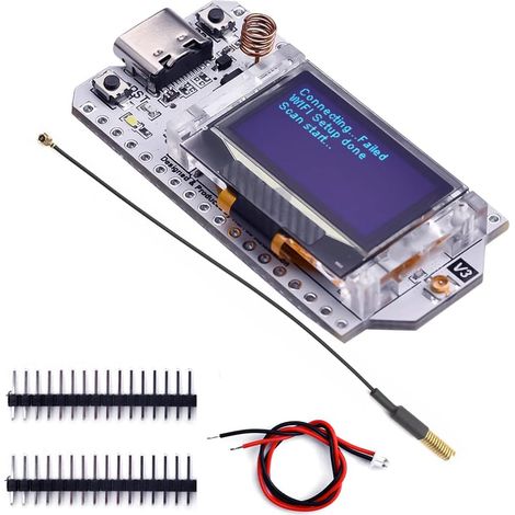 ESP32-S3FN8 LoRa V3 Development Board 433510 MHz SX1262 0.96 Inch OLED Screen BT + WiFi LoRa Kit for Arduino IoT Smart Home (1/5)