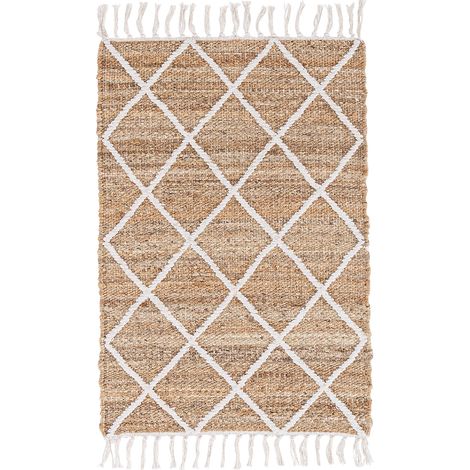 Tappeto da interno Shaila naturale 60 x 90 cm -Beige
