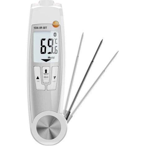testo 0560 1045 60 Thermomètre IR et thermomètre à piquer (HACCP) Plage de mesure de température -50 à 250 °C sonde NTC (1/3)