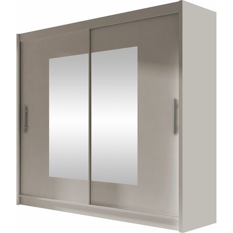 Armario Closico Pallor VII, Cachemira, 215x180x58cm, Puertas de armario: Correderas, Número de estantes: 5