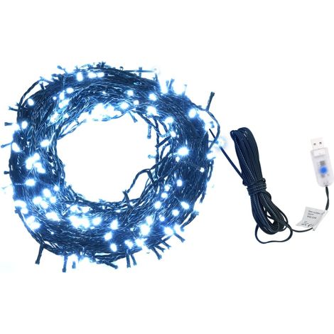Lichterkette 400 LEDs Indoor und Outdoor 40 m Kaltweiß