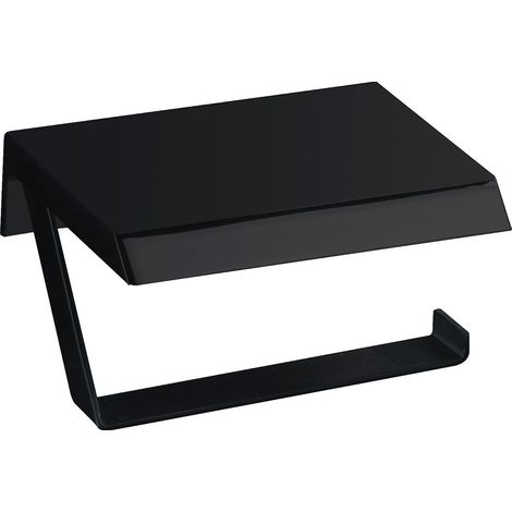 MANILLONS TORRENT 02864081 MARINA Portarrollos Con Bandeja Adhesivo Negro Mate - ref: 02864081 (1/2)