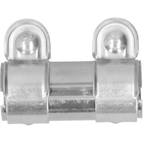 Menuisier de tuyau d'échappement de 1,4 pouces, bande de manchon à Double pince, Joint bout à bout en acier inoxydable, longueur de 3,7 pouces (1/5)