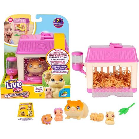 PICCOLI ANIMALI VIVI Mama Surprise Criceto con cuccioli Mini criceto