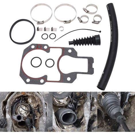 Rosvola Kit de réparation de tableau arrière à soufflet hors-bord 30-803099T1 Kit de soufflet de tableau arrière de remplacement d'accessoire marin adapté pour Mercruiser Alpha One 1 Gen 2 (1/5)