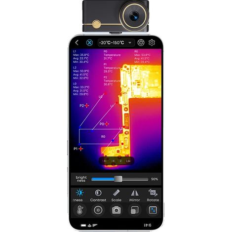 Termocamera, risoluzione 512x384, zoom 15x, nera (1/2)