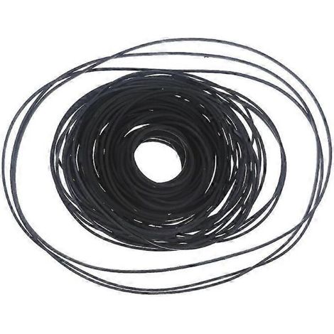 100 courroies carrées pour magnétophone à cassettes, 1 x 1 mm, longueurs assorties 40-135 mm (1/5)