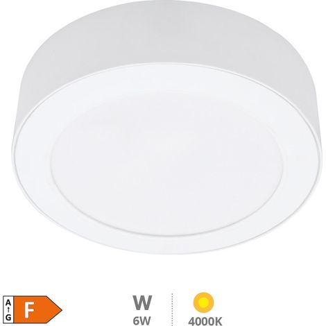 Downlight superficie LED redondo Bogur 6W 4000K Blanco (1/5)