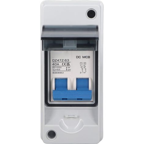 Disjoncteur 1000V DC 40A Interrupteur de Sectionnement avec Coffret Étanche IP65 pour Système Solaire Photovoltaïque (1/5)