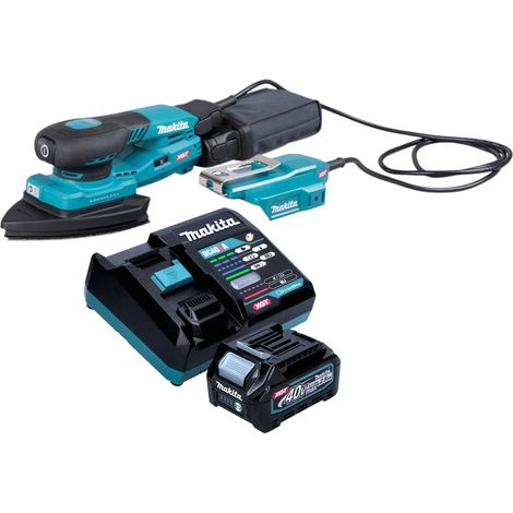 Makita BO 006 CGD101 Lijadora delta a batería 40 V máx. 100 x 150 mm 3,0 mm de carrera Sin escobillas + 1 batería de 2,5 Ah + cargador