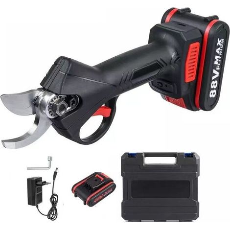 [NEVER USED] Battery Pruner Tree Branch Pruner,Cutting Diameter 30mm,Electric Shear Gardening Scissors,Rechargeable 9Ah Lithium Battery,Working 3-4 Hours (Color : 1x9000mAH)