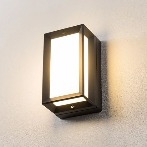 [NEUWERTIG] B-Ware Bega Außenleuchte Wandleuchte Außenlampe Graphit Aluminium Glas E27 Led Weiß