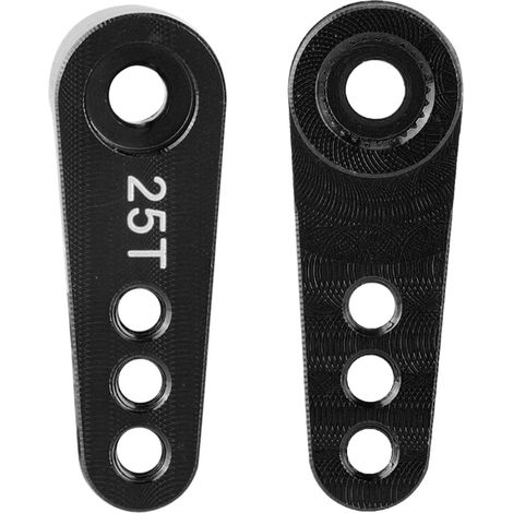 RC-Servo-Halbarm aus Aluminiumlegierung, 28,5 mm, 25 Zähne, für HSP 1/10 Truck (Schwarz) (1/5)