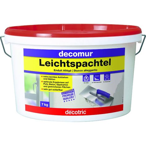 Decotric Decomur Leichtspachtel 7 kg Spachtel & Ausgleichsmassen