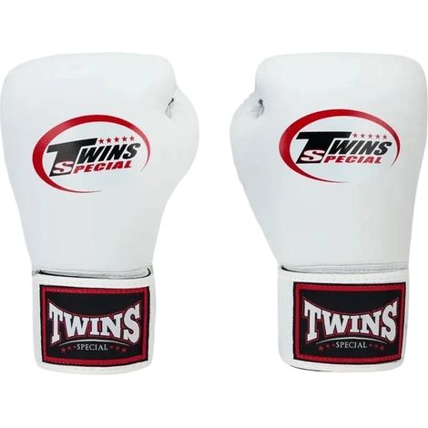 Guantes de boxeo Twins Special BGVS3 blancos de 10 oz. (1/5)