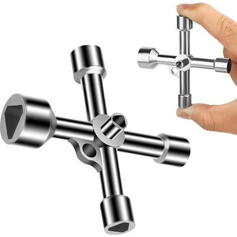 Clé Triangulaire 1 Pièces Clé Des Utilitaires Multi-Fonctionnels À 4 Voies, Triangle, 5 Tailles Diamètre Intérieur 7 Mm/10 Mm/12 Mm/13 Mm/18 Mm Clé Utilitaires (1/3)