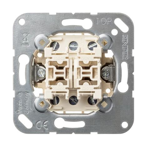 Jung Wippschalter (Einsatz) 20 AX 250 V, Doppel-Wechsel 509-20 U