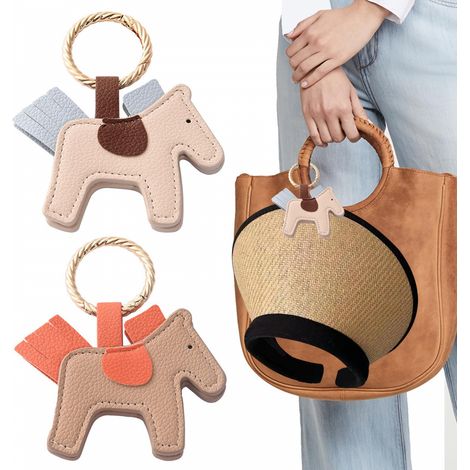 Lot de 2 pinces magnétiques en forme de cheval pour chapeau, idéales pour les voyages et les sacs de voyage. Parfaites pour les activités de plein air, elles permettent de fixer solidement les chapeau (1/5)