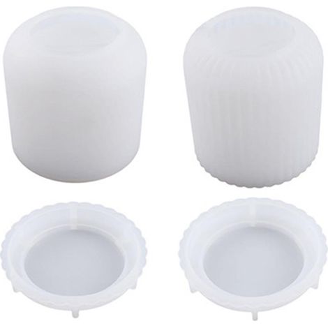 Moule en silicone pour bougeoir DIY, résine époxy effet cristal, décoration de bureau, moules en silicone miroir