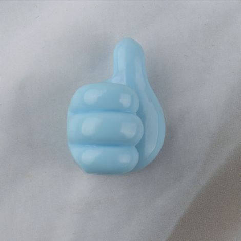 Set di 6 clip per la gestione dei cavi (da utilizzare a letto, sulla scrivania, a parete, in auto, in ufficio, con caricabatterie, computer), blu. Ideale come regalo per l'inaugurazione di una nuova c (1/5)