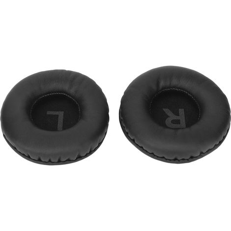Ersatz-Ohrpolster aus atmungsaktivem Kunstleder (75 mm) für Kopfhörer, optimierte Klangqualität und überragender Tragekomfort. (1/5)