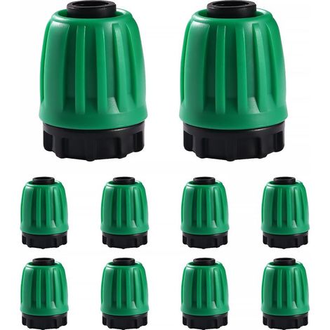10 Stück Tropfbewässerungs-Fittings für 16-mm-Schläuche, Adapter-Tropfbewässerungsstopfen, gerade Bewässerungsverbinder, Bewässerungsschlauchverbinder (Grün) (1/5)