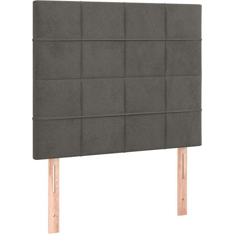 Maison Exclusive - Cabecero gris oscuro 100x5x118/128 cm terciope (1/5)