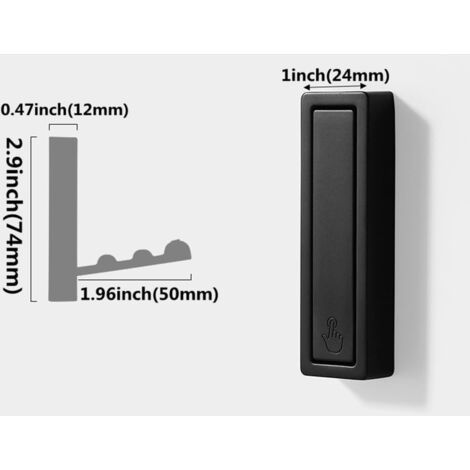 Pieces Folding Wall Hooks, Foldable Wall Bracket, 90 Degree Folding Hook, Coat Hooks with Screws for Office Kitchen Bedroom Bathroom Kitchen Helmet Coat (Black) (1/5)
